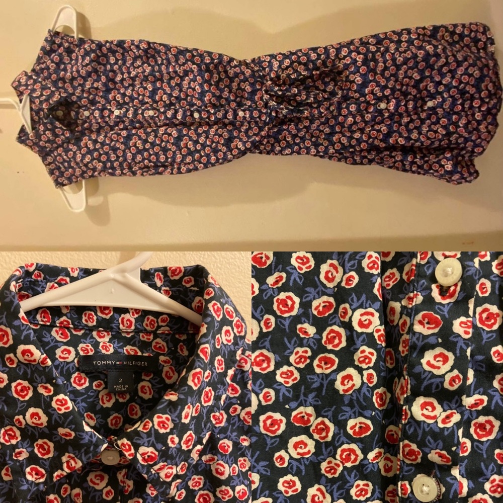 Tommy Hilfiger Size 2 Button Down Floral Dress